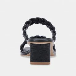 DOLCEVITA RONIN WIDE SANDALS BLACK STELLA