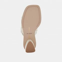 DOLCEVITA RONIN WIDE SANDALS IVORY STELLA