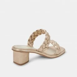 DOLCEVITA WIDE SIZING RONIN WIDE SANDALS LIGHT GOLD STELLA