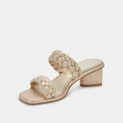 DOLCEVITA WIDE SIZING RONIN WIDE SANDALS LIGHT GOLD STELLA