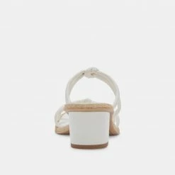 DOLCEVITA RUBIN HEELS WHITE STELLA SANDALS