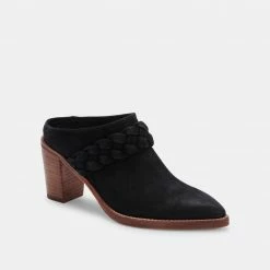 DOLCEVITA MULES & CLOGS SERLA MULES BLACK NUBUCK