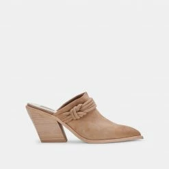 DOLCEVITA SITA MULES MUSHROOM SUEDE
