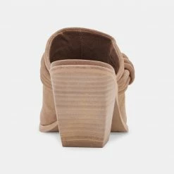 DOLCEVITA SITA MULES MUSHROOM SUEDE