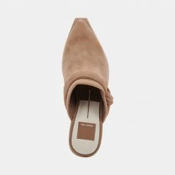 DOLCEVITA SITA MULES MUSHROOM SUEDE