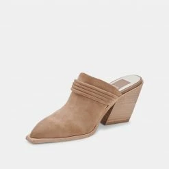 DOLCEVITA SITA MULES MUSHROOM SUEDE