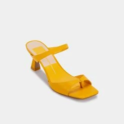 DOLCEVITA TANIKA HEELS MUSTARD LEATHER