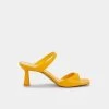 DOLCEVITA TANIKA HEELS MUSTARD LEATHER