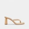 DOLCEVITA TASH HEELS LT NATURAL RAFFIA