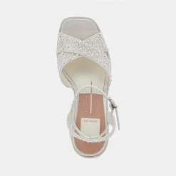 DOLCEVITA WESSI PEARL HEELS VANILLA PEARLS