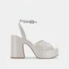 DOLCEVITA WESSI PEARL HEELS VANILLA PEARLS