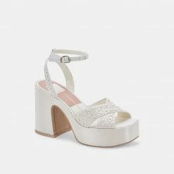 DOLCEVITA WESSI PEARL HEELS VANILLA PEARLS