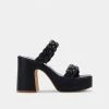 DOLCEVITA WILEY HEELS BLACK STELLA SANDALS