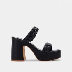 DOLCEVITA WILEY HEELS BLACK STELLA SANDALS