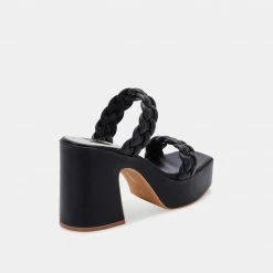 DOLCEVITA WILEY HEELS BLACK STELLA SANDALS