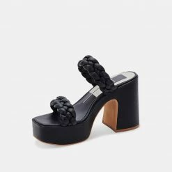 DOLCEVITA WILEY HEELS BLACK STELLA SANDALS