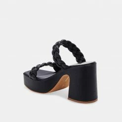 DOLCEVITA WILEY HEELS BLACK STELLA SANDALS