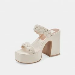 DOLCEVITA SANDALS WILEY HEELS IVORY STELLA