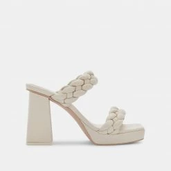 DOLCEVITA ASHBY HEELS IVORY STELLA SANDALS