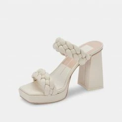 DOLCEVITA ASHBY HEELS IVORY STELLA SANDALS