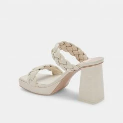 DOLCEVITA ASHBY HEELS IVORY STELLA SANDALS