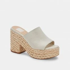DOLCEVITA ELORA HEELS IVORY LEATHER