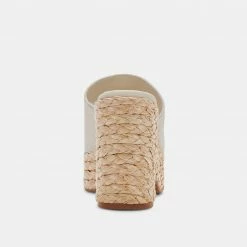 DOLCEVITA ELORA HEELS IVORY LEATHER