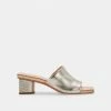 DOLCEVITA SANDALS JOLICE HEELS LIGHT GOLD LEATHER