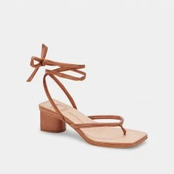 DOLCEVITA JORRY HEELS CEDAR EMBOSSED STELLA SANDALS
