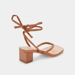 DOLCEVITA JORRY HEELS CEDAR EMBOSSED STELLA SANDALS