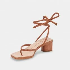 DOLCEVITA JORRY HEELS CEDAR EMBOSSED STELLA SANDALS