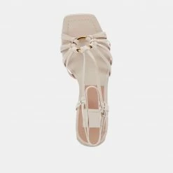 DOLCEVITA KASH SANDALS IVORY NUBUCK