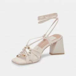 DOLCEVITA KASH SANDALS IVORY NUBUCK
