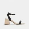 DOLCEVITA SANDALS MODI HEELS BLACK LEATHER