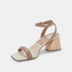 DOLCEVITA MODI HEELS CAFE NUBUCK SANDALS