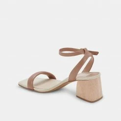 DOLCEVITA MODI HEELS CAFE NUBUCK SANDALS