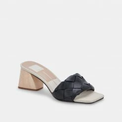 DOLCEVITA SANDALS MOLY HEELS BLACK STELLA