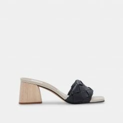 DOLCEVITA SANDALS MOLY HEELS BLACK STELLA
