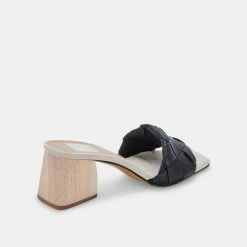 DOLCEVITA SANDALS MOLY HEELS BLACK STELLA