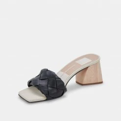 DOLCEVITA SANDALS MOLY HEELS BLACK STELLA