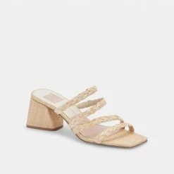 DOLCEVITA MYLAH SANDALS NATURAL RAFFIA