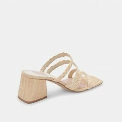 DOLCEVITA MYLAH SANDALS NATURAL RAFFIA