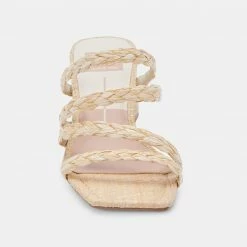 DOLCEVITA MYLAH SANDALS NATURAL RAFFIA