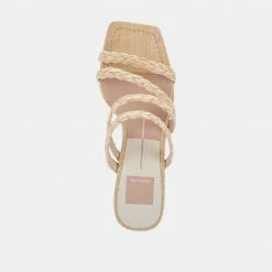 DOLCEVITA MYLAH SANDALS NATURAL RAFFIA