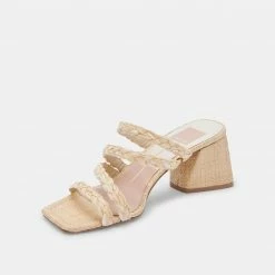 DOLCEVITA MYLAH SANDALS NATURAL RAFFIA