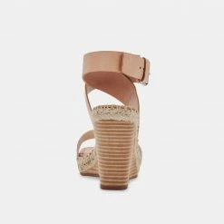 DOLCEVITA NEZZA WEDGES NATURAL MULTI LEATHER SANDALS