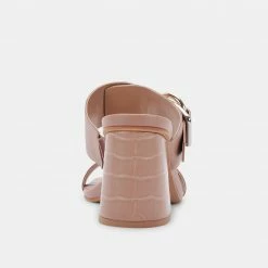 DOLCEVITA PALYCE HEELS CAFE LEATHER SANDALS