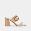 DOLCEVITA POSY HEELS NATURAL RAFFIA