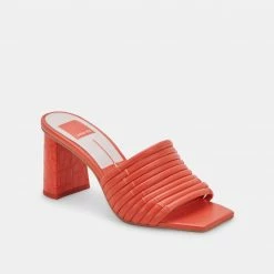 DOLCEVITA SANDALS PRIANA HEELS PERSIMMON STELLA
