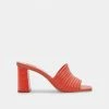 DOLCEVITA SANDALS PRIANA HEELS PERSIMMON STELLA